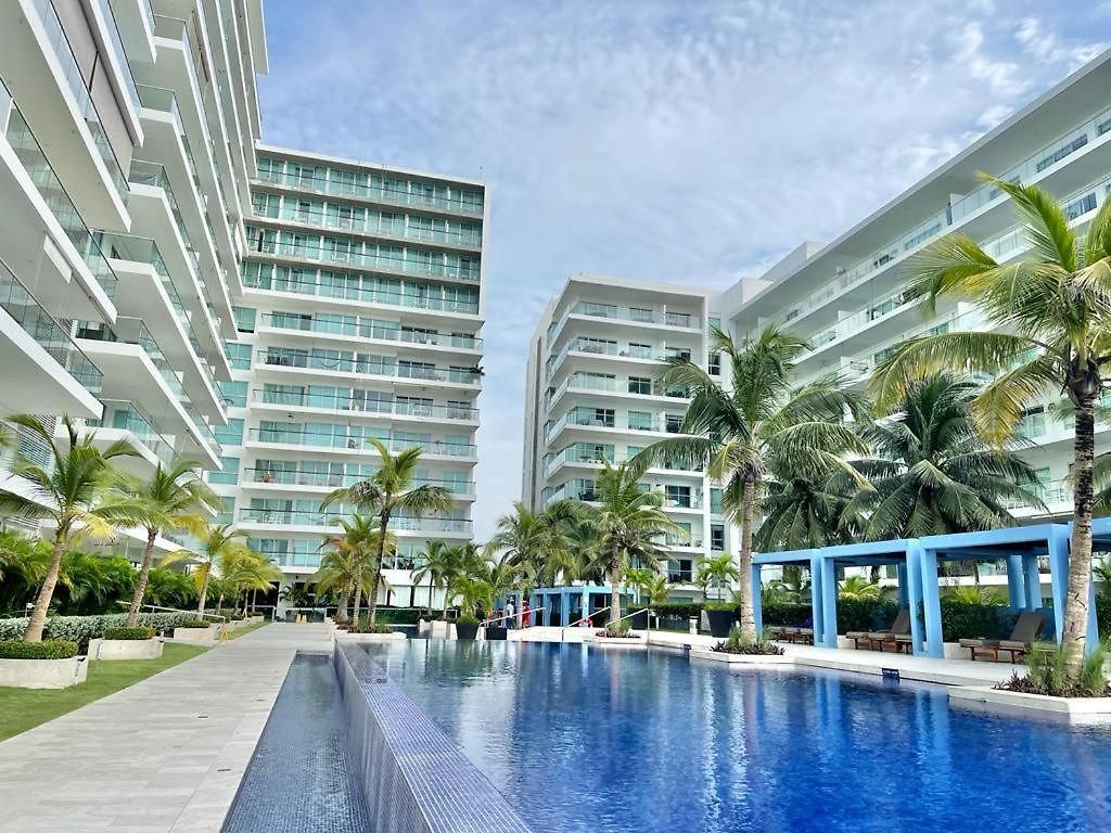 Apartamento Beachfront Paradise 2Br Pools & Direct Beach Access Cartagena
