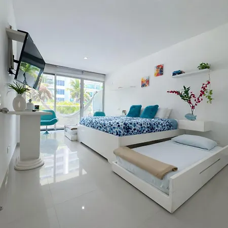 Apartamento Beachfront Paradise 2br Pools & Direct Access Cartagena
